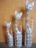 Koty drewniane 3szt 60/80/100cm - TK109L