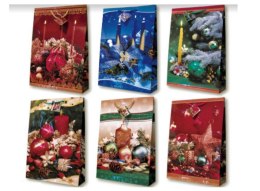 Torebka prezentowa 12szt. BOŻE NARODZENIE 18x23cm