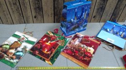 Torebka prezentowa 12szt. BOŻE NARODZENIE 18x23cm