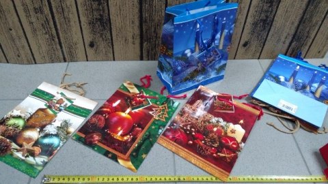 Torebka prezentowa 12szt. BOŻE NARODZENIE 18x23cm