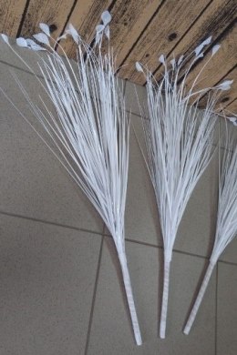 Gałązka ozdobna 3szt BIAŁA 70cm BUK-18096