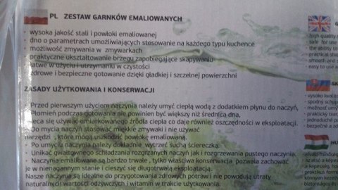 Komplet garnków 4szt. + pokrywki 16/18/20/22cm indukcja EMALIA 3D