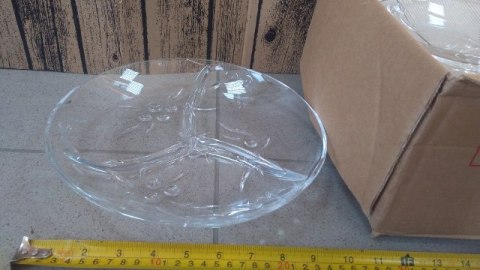 Patera/talerz fi-23 trójdzielny szklany 6szt. ELEGANCE