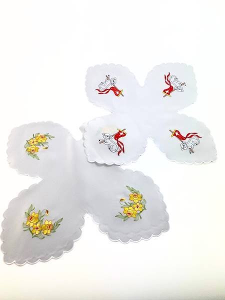 Serwetka krzyżakowa WIELKANOC 42x42 cm 12szt