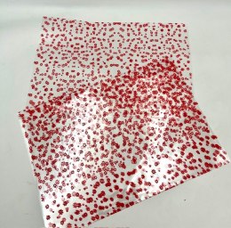 Worek celofan 25x35cm czerwone kwiaty 25szt. | N8