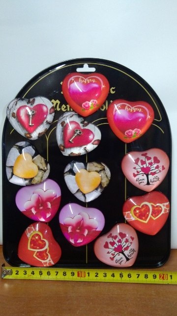 Magnesy 12szt. SERCA mix wz. | MG-9603