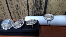 Obrączki na serwetki 4szt. KRYSZTAŁ | RH8157-05