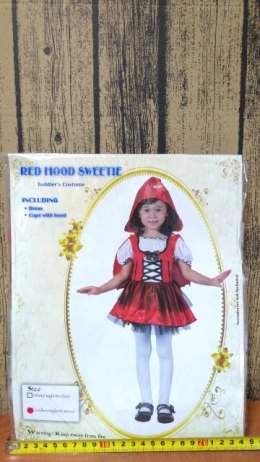 Strój 92-104cm CZERWONY KAPTUREK SL-CK92