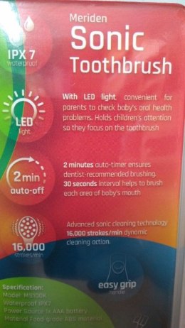 Szczoteczka soniczna do zębów dla dzieci na baterie MERIDEN