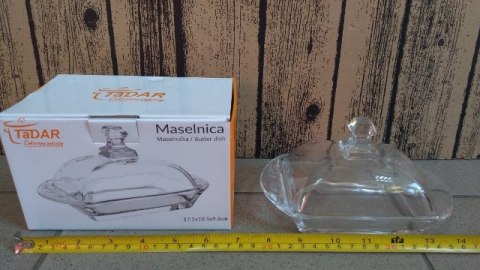 Maselnica szklana z zamknięciem 0161