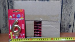 Świeczka 24szt. cyfra złota ,,6''