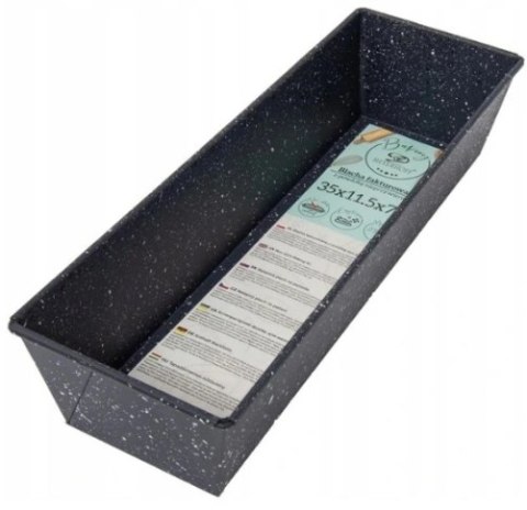 Blacha do pieczenia fakturowana keksówka forma 35 x 11,5 x 7,3 cm MARM