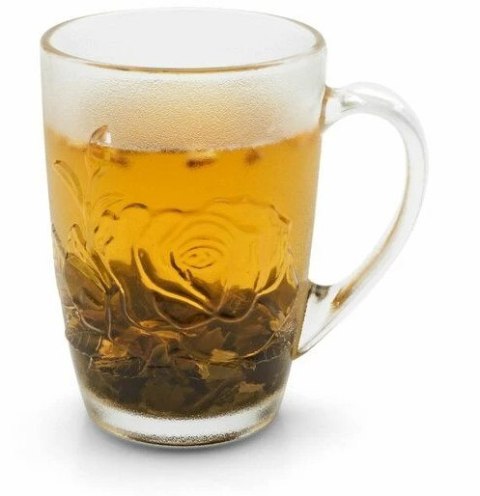 Kubek szklany 6szt. RÓŻA 415ml