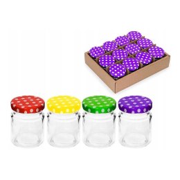 Słoik szklany 90ml z wieczkiem 12szt. | TR-056