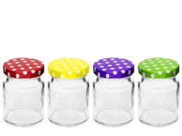 Słoik szklany 90ml z wieczkiem 12szt. | TR-056