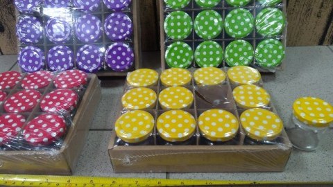 Słoik szklany 90ml z wieczkiem 12szt. | TR-056