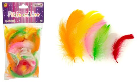 Piórka kolorowe 4-6cm 2g | P-8925