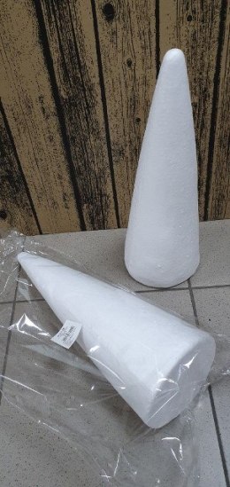 Stożek 40cm styropianowy 2szt. | BST-40
