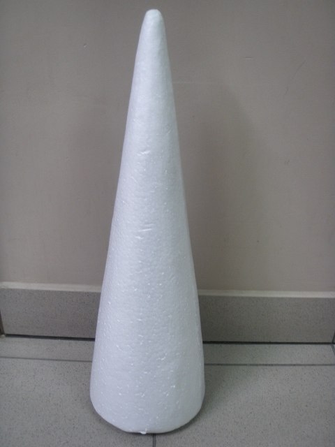 Stożek styropianowy 50cm 2szt.