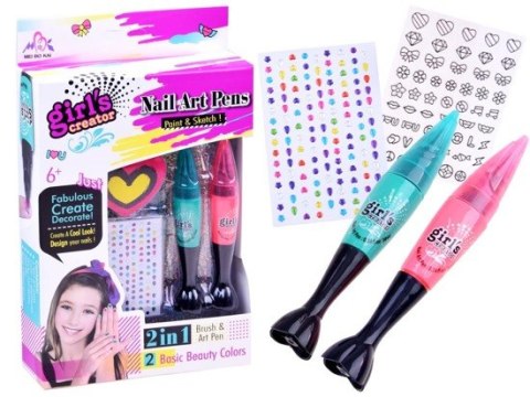 Zestaw do zdobienia paznokci lakier ozdoby | ZA2437