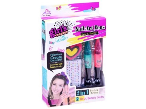 Zestaw do zdobienia paznokci lakier ozdoby | ZA2437