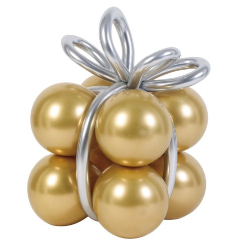 Balony złote chrom 400838