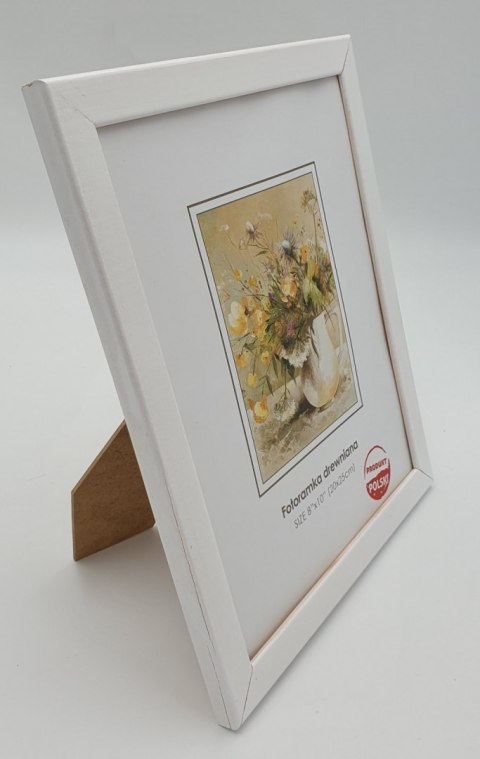 Fotoramka drewniana biała 20x25cm