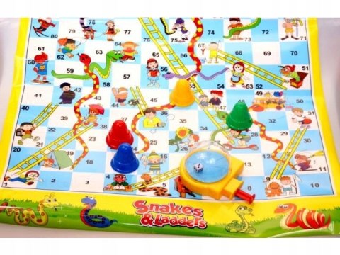 Mata podłogowa do gry 50x60cm + kostki +pionki DC-26132