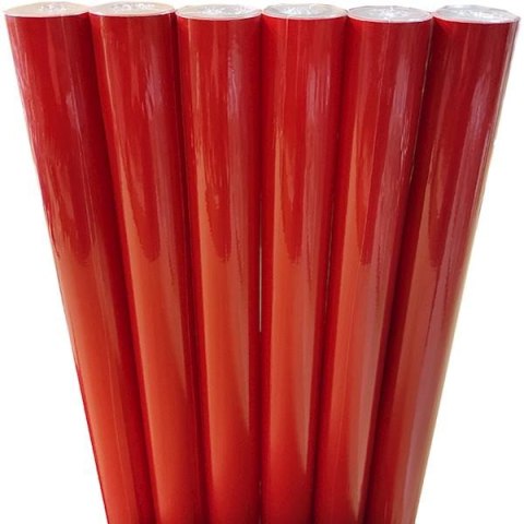 Papier ozdobny 200x70cm CZERWONY