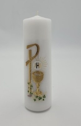 Świeca słupkowa 15cm Komunia Święta