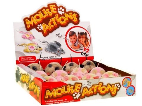 Myszka nakręcana dla dziecka i kotka mysz 12szt. | ZA0838