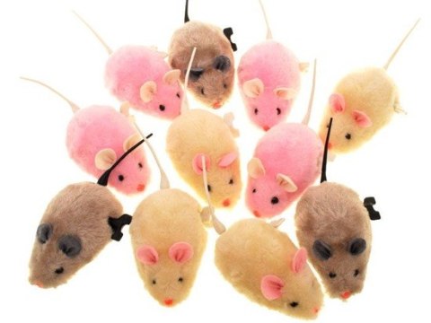 Myszka nakręcana dla dziecka i kotka mysz 12szt. | ZA0838