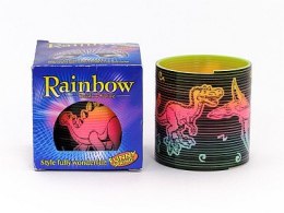 Sprężynka tęczowa dino 6,5x6,5cm