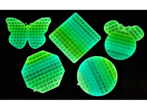 Mata antystresowa Pop it fosforyzująca 20cm mix