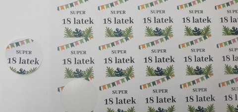Naklejki 35 mm - SUPER 18 latek - 35 szt
