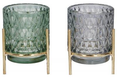 Świecznik szklany 7,5x10cm