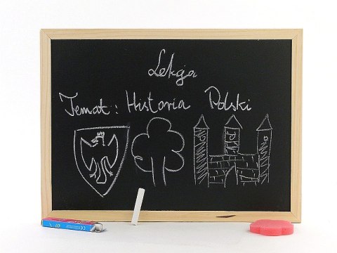 Tablica + kreda + gąbka 40x30cm