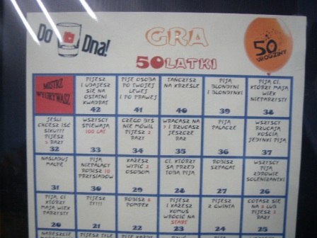 Gra alkoholowa - urodzinowa