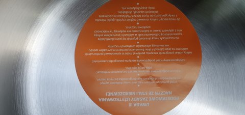 Patelnia rondel stal z pokrywką grube dno 24cm 2,8l CONSUS | 007M