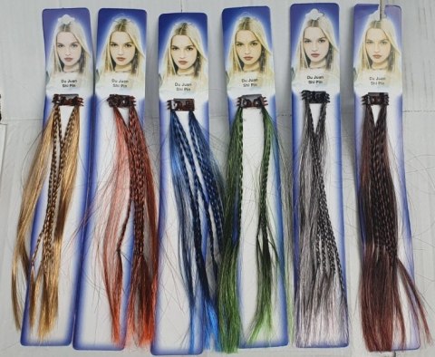 Przypinka do włosów 24szt. warkocz 9801