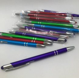 Długopisy 20szt. metalowe z gumką