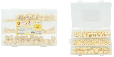 Koraliki naturalne w zamykanym pudełku 234szt. | PJ-0799