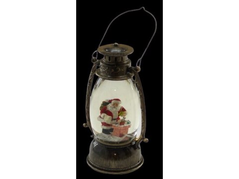 Lampion + figurka+muzyka 25cm BOŻE NARODZENIE 7156