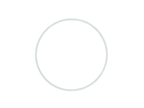 Ring 6szt. metalowy biały śr. 30 cm | RB-30