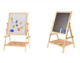 Zabawka drewniana tablica dwustronna mazak + kreda z półką opakowanie 50x37x5cm | NT1229