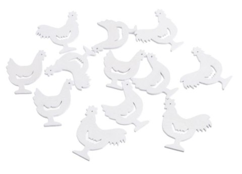 Koguty paczka 5cm 12szt. | K1050_WH