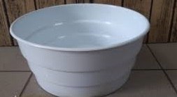 Miska stroik 19cm biała