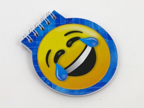 Notesik okragły buźka