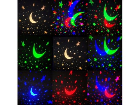 Lampka nocna żarówka projektor gwiazd nieba star