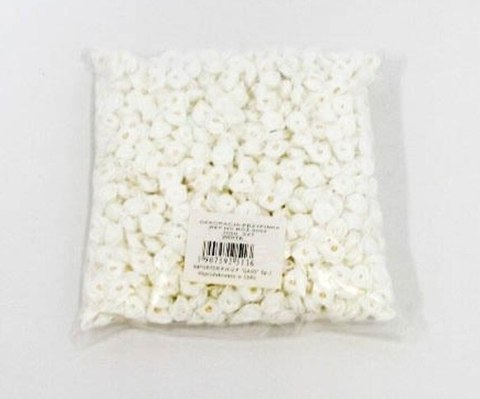 Różyczki dekoracyjne atłasowe białe a`500 szt. 3602